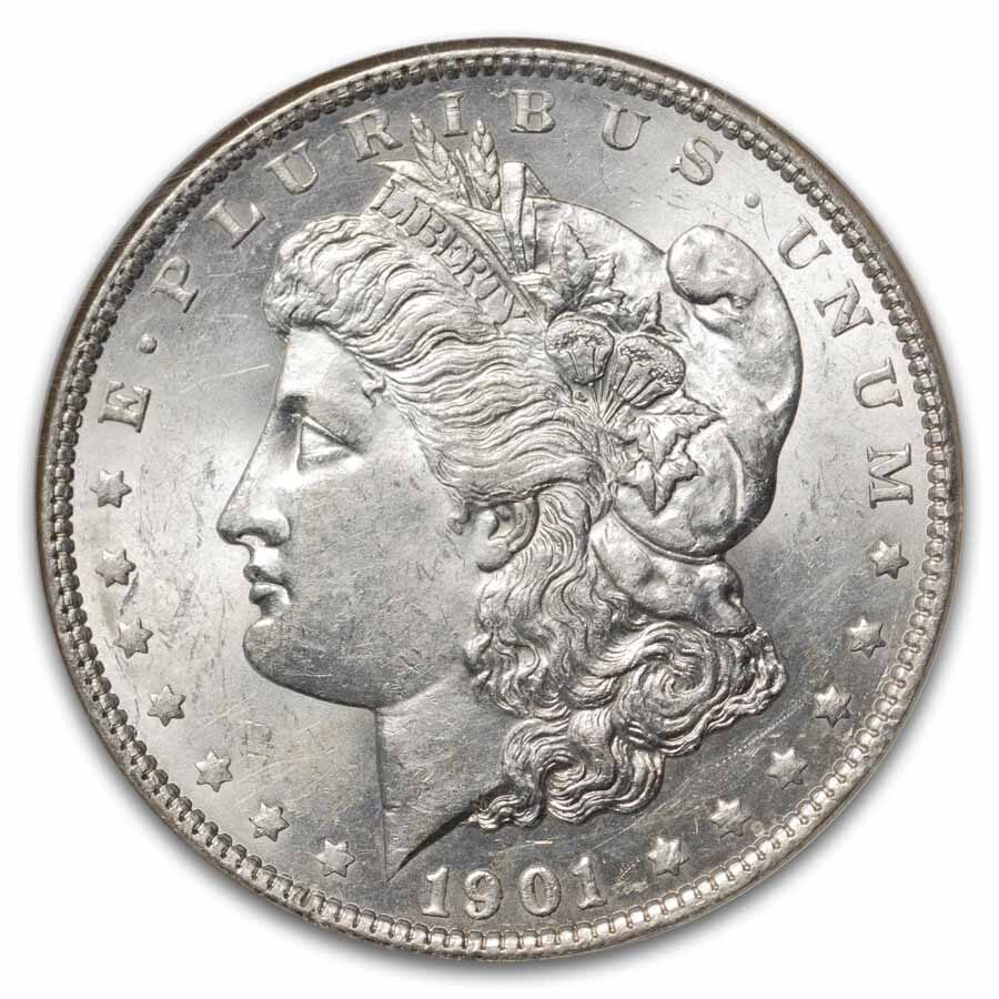 1901 Morgan Dollar MS-60 NGC