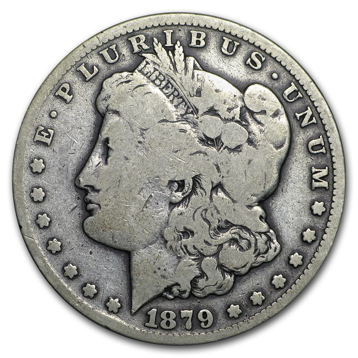 1879-CC Morgan Dollar Capped CC Good