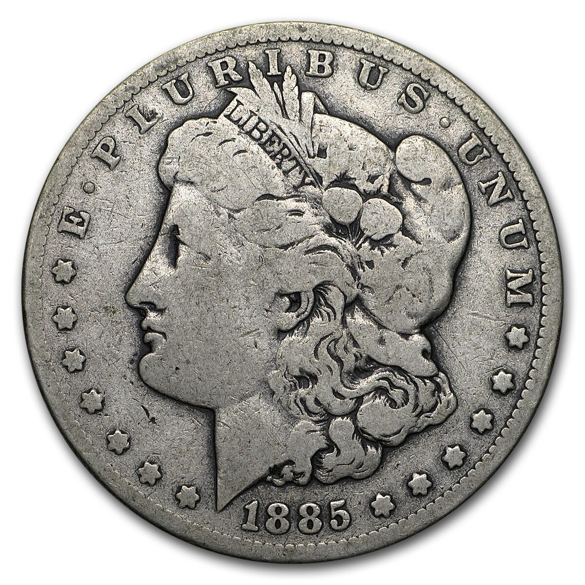 1885-CC Morgan Dollar VG