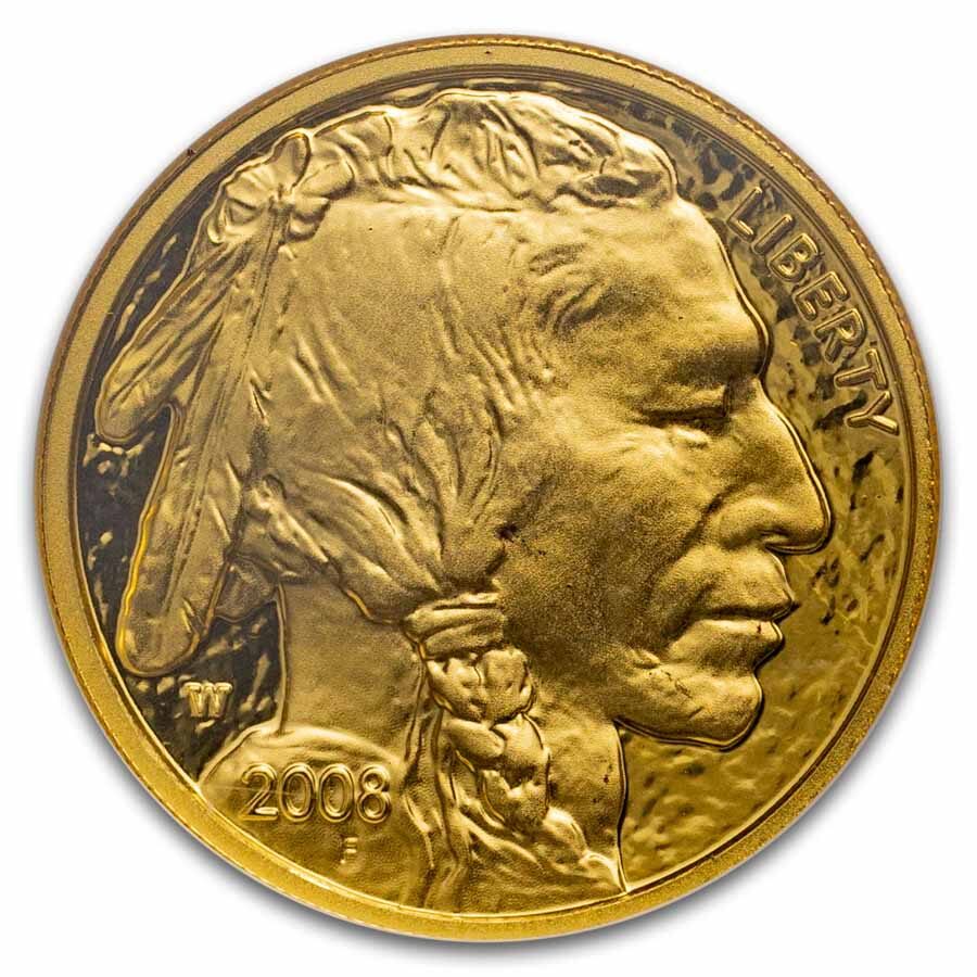 2008-W 1/10 oz Proof Gold Buffalo PF-70 NGC (ER)