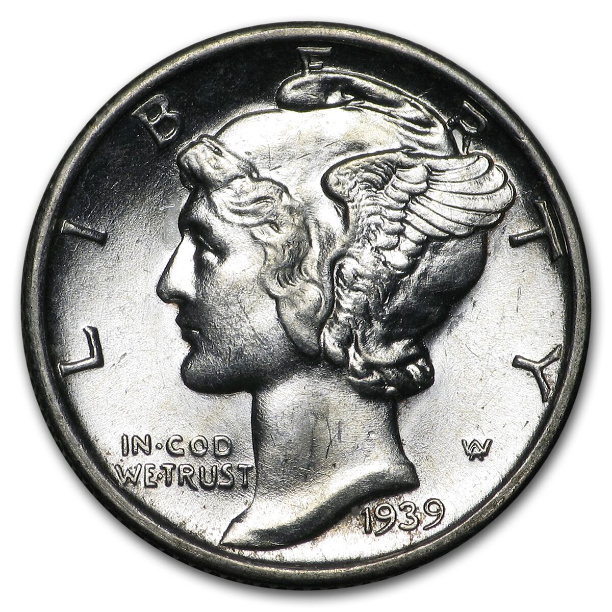 1939-S Mercury Dime BU