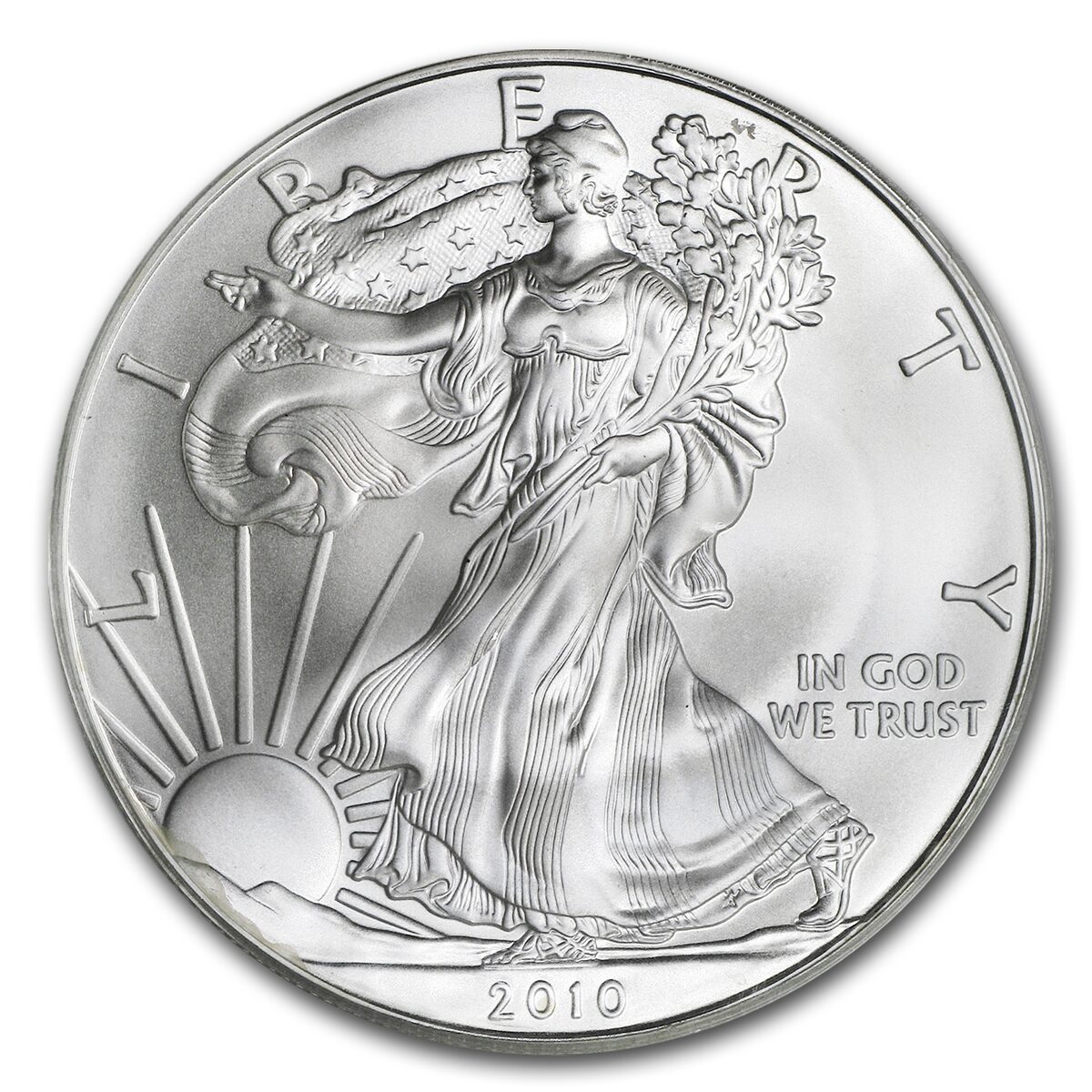2010 American Silver Eagle MS-70 PCGS (25th Year of Issue)