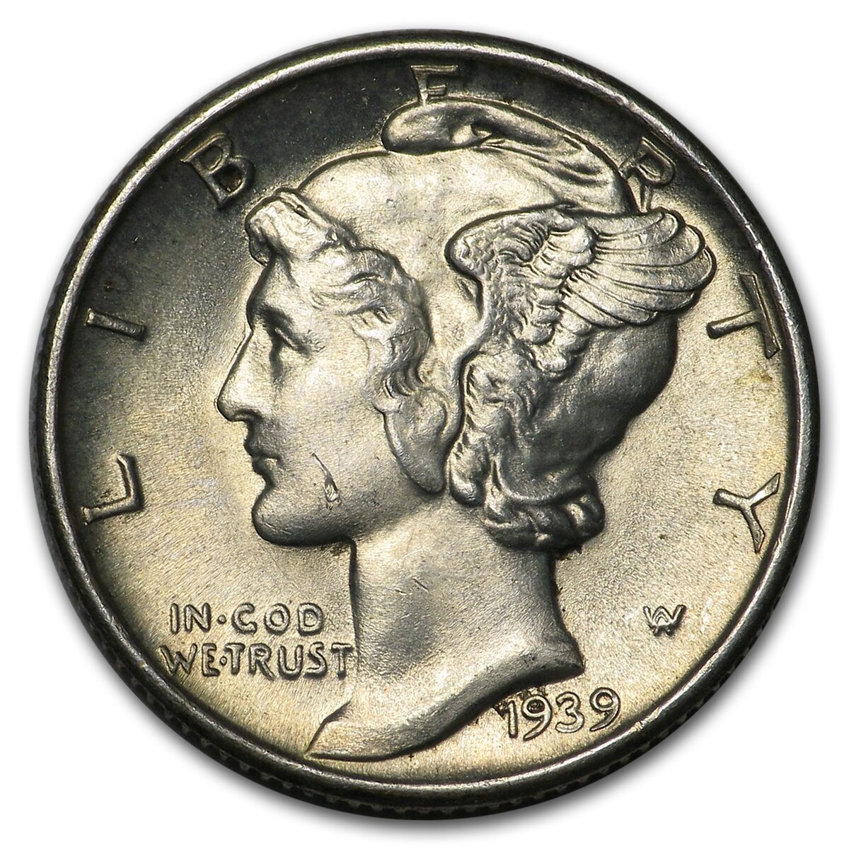 1939-D Mercury Dime BU