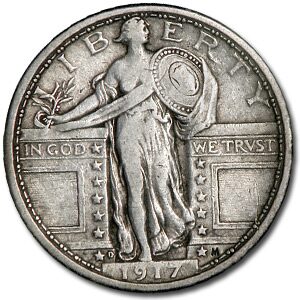 1917-D Standing Liberty Quarter Type-I XF