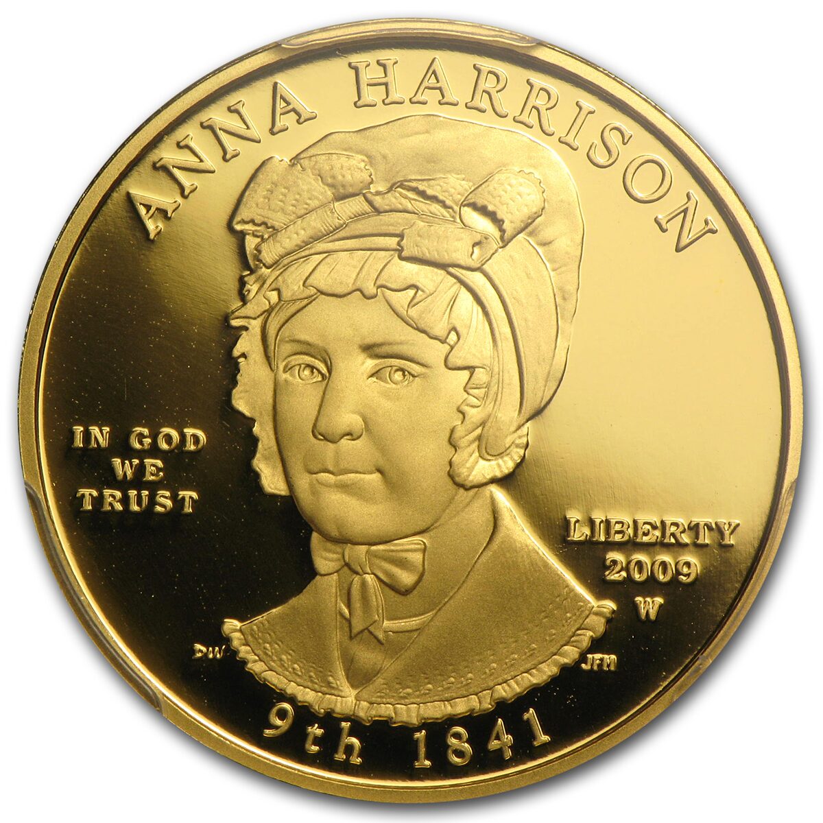 2009-W 1/2 oz Proof Gold Anna Harrison PR-69 PCGS
