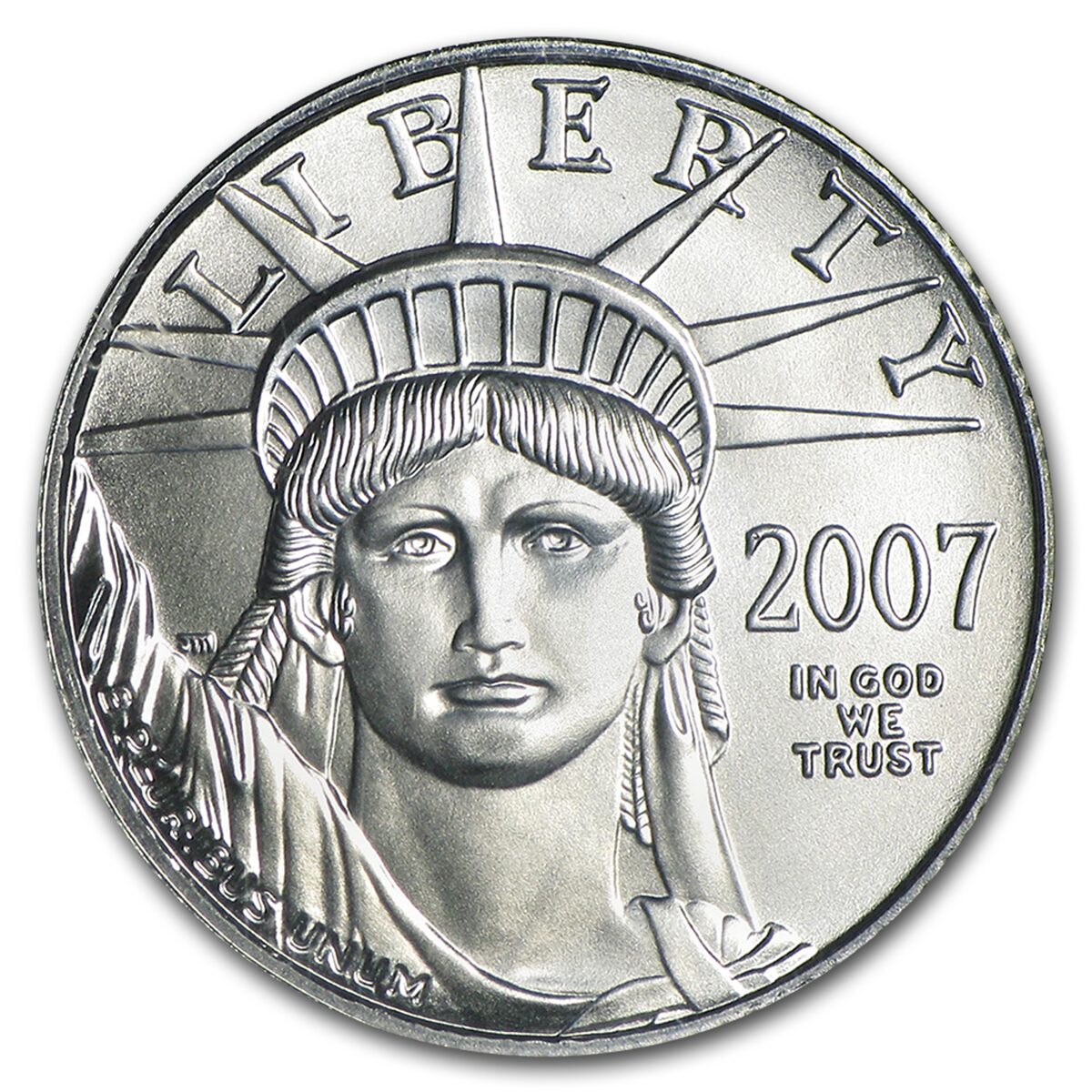 2007 1/10 oz American Platinum Eagle MS-70 NGC