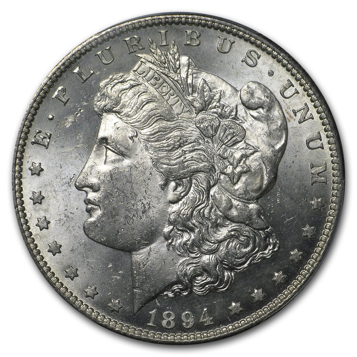 1894-S Stage Coach Silver Dollar BU PCGS