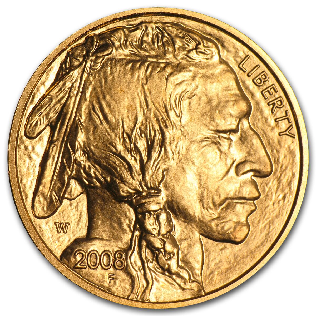 2008-W 1/2 oz Gold Buffalo BU (w/Box & COA)