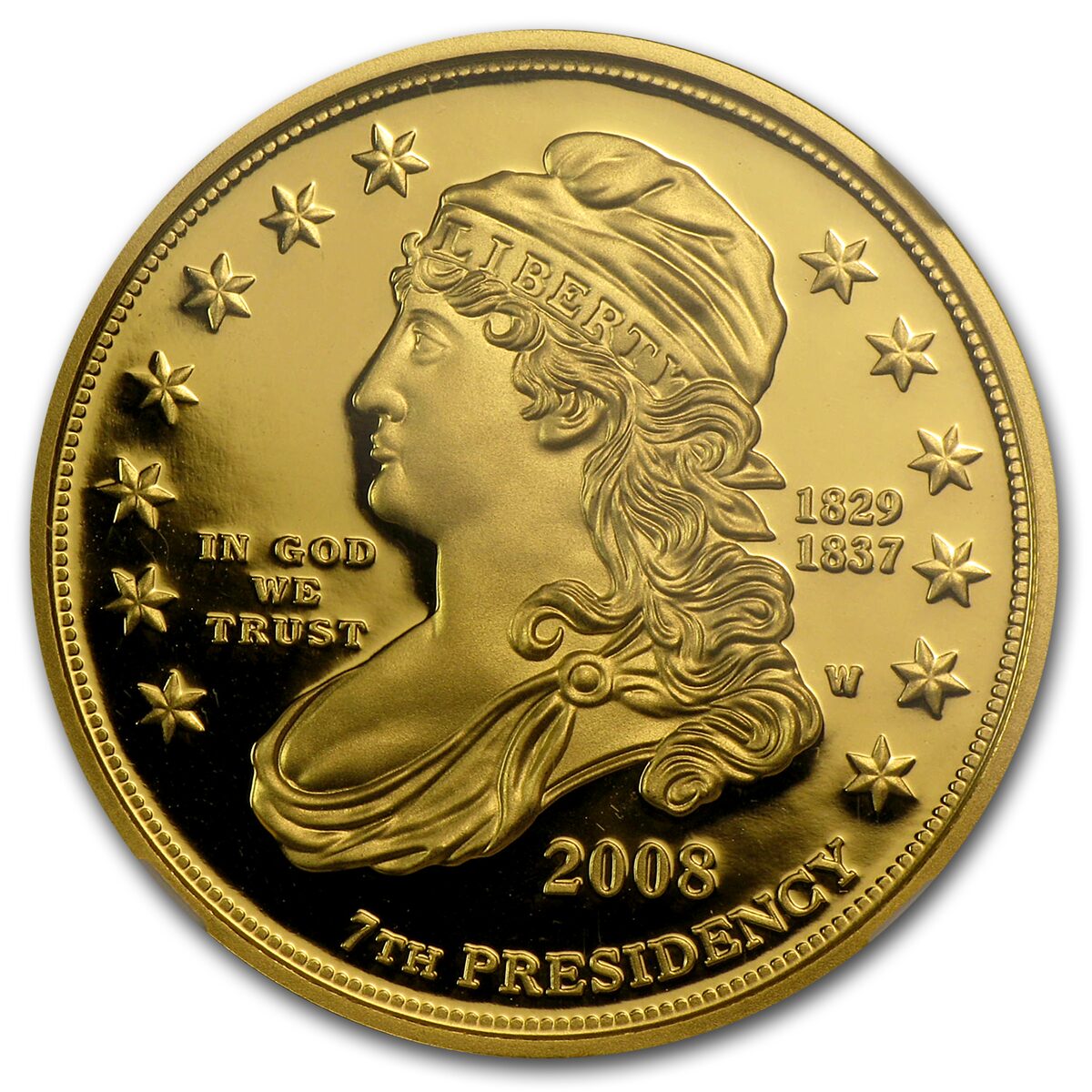 2008-W 1/2 oz Proof Gold Jackson's Liberty PF-70 NGC