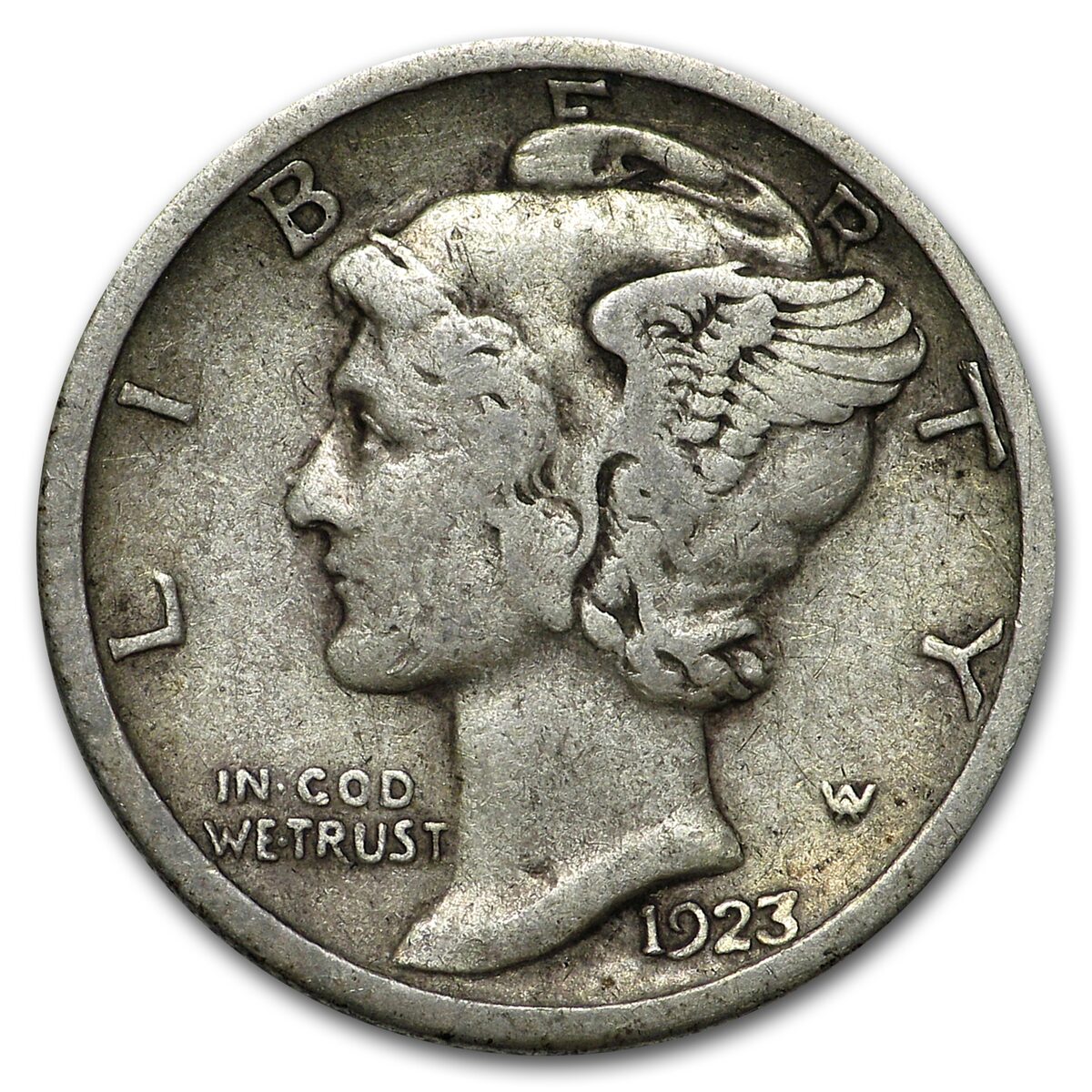 1923-S Mercury Dime VF