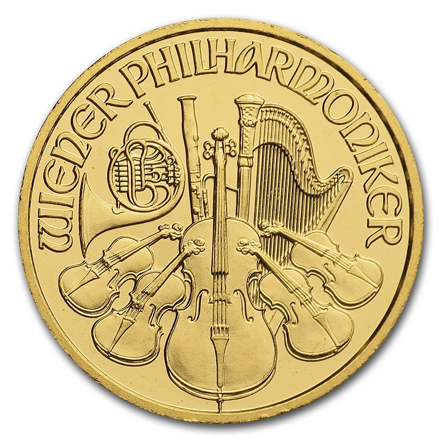 2011 Austria 1/10 oz Gold Philharmonic BU