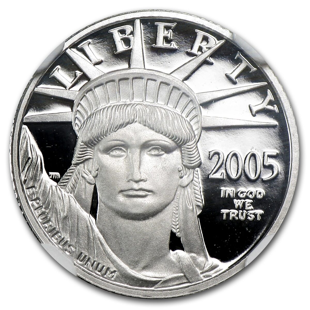 2005-W 1/10 oz Proof American Platinum Eagle PF-70 UCAM NGC