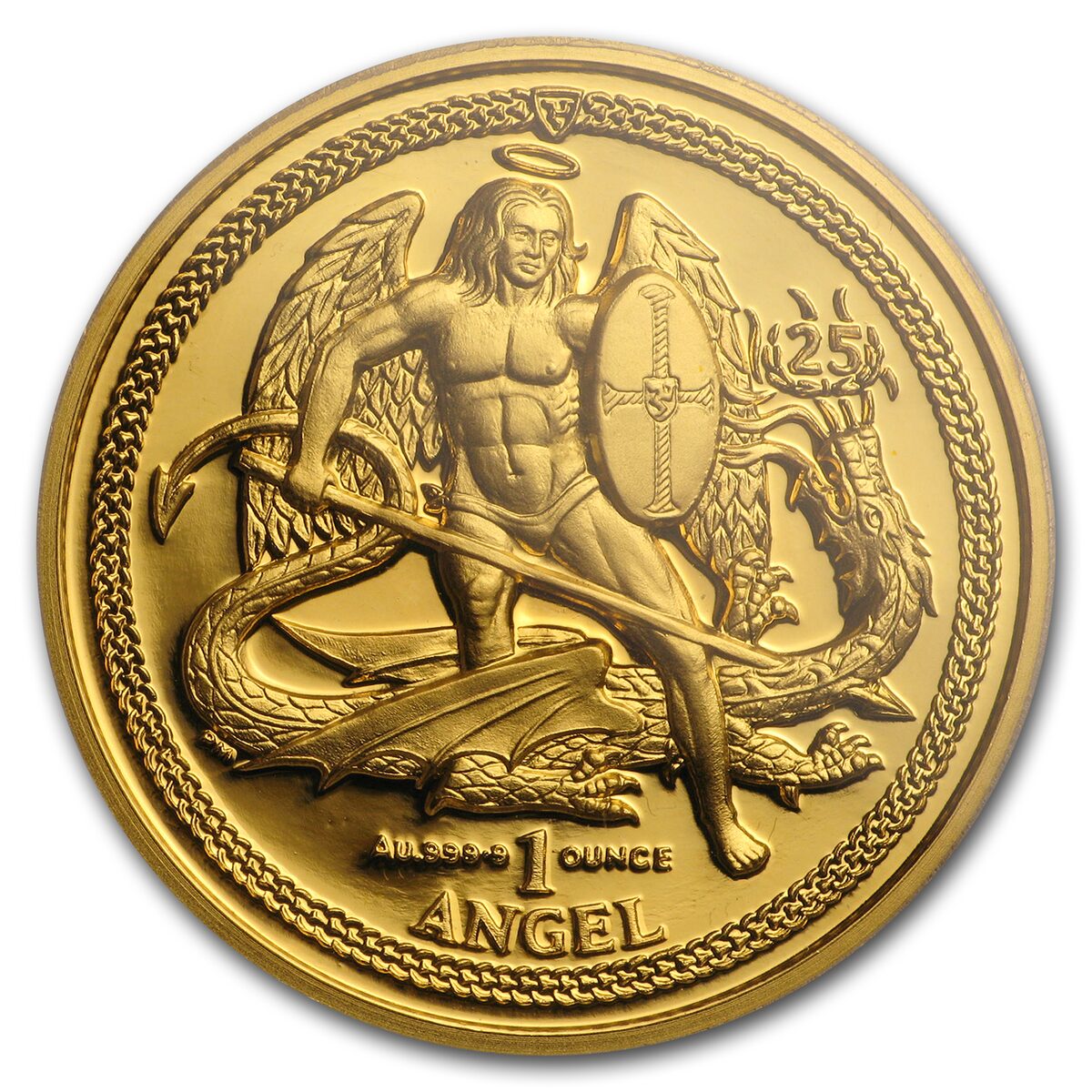 2009 Isle of Man 1 oz Proof Gold Angel High Relief Gem Proof PCGS