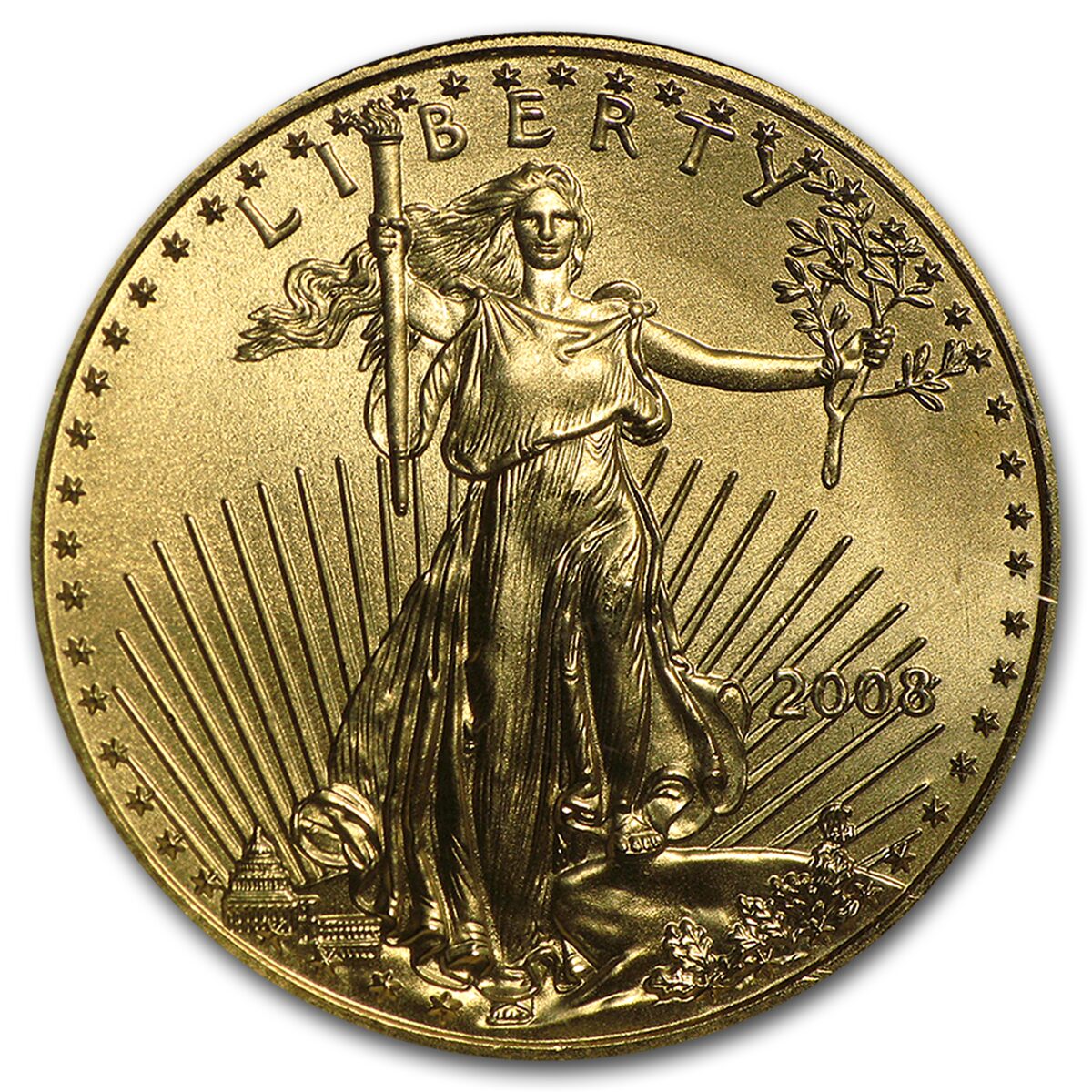 2008 1/4 oz American Gold Eagle MS-69 NGC