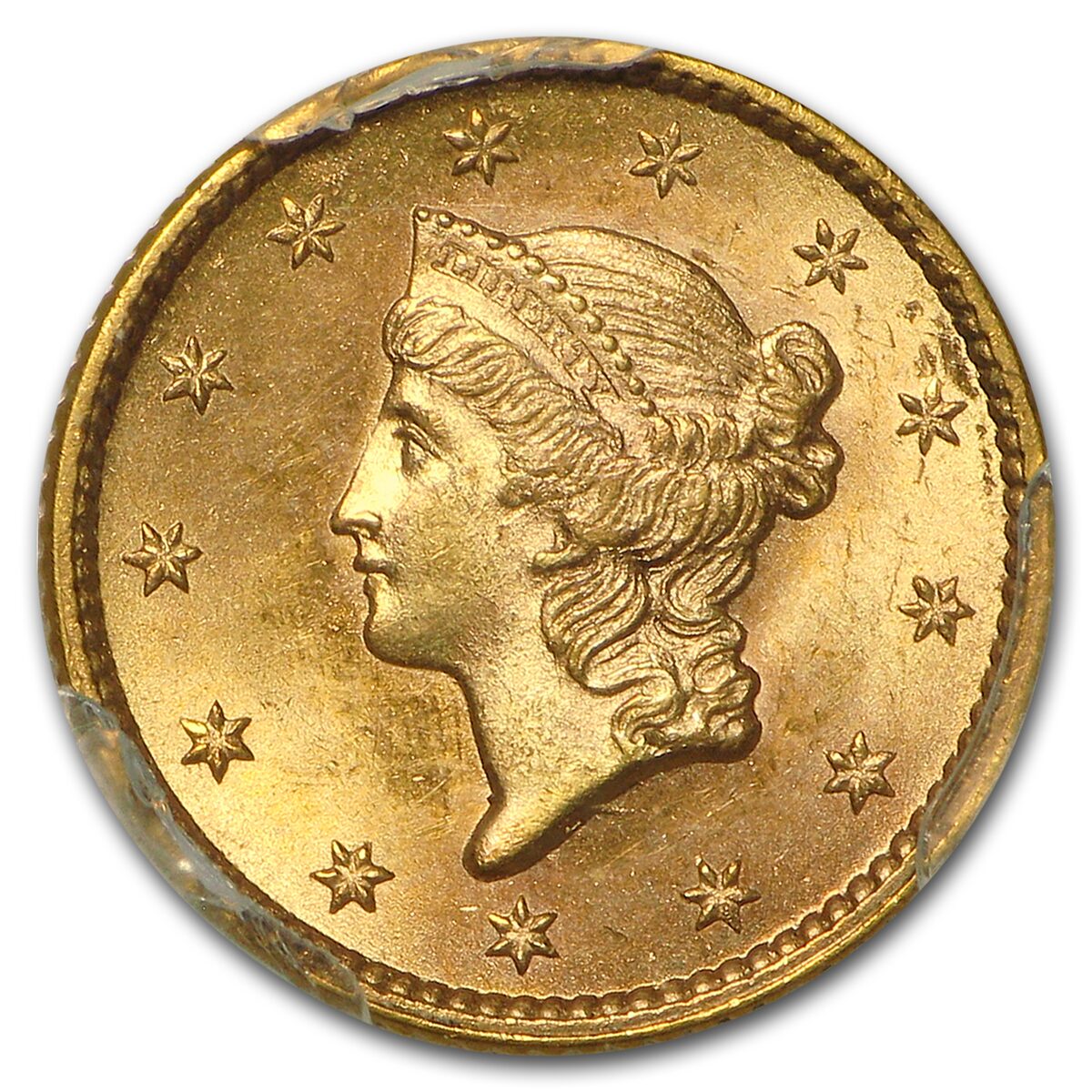 $1 Liberty Head Gold Dollar Type 1 MS-65 NGC/PCGS
