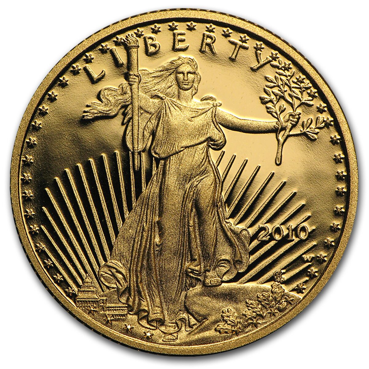 2010-W 1/4 oz Proof American Gold Eagle (w/Box & COA)