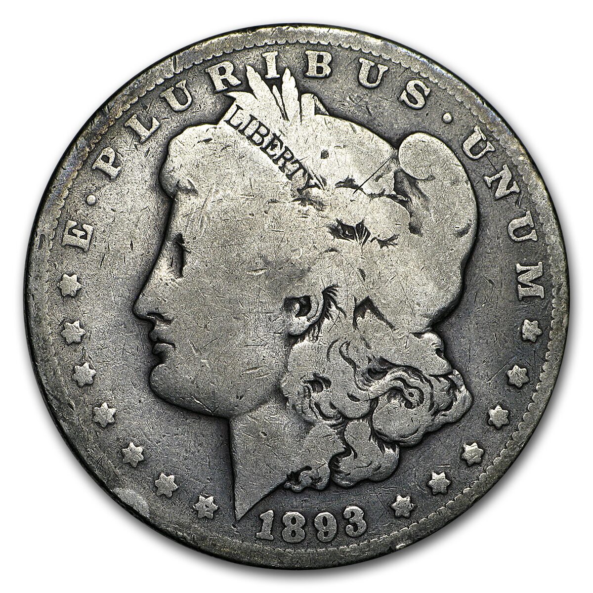 1893 Morgan Dollar Good