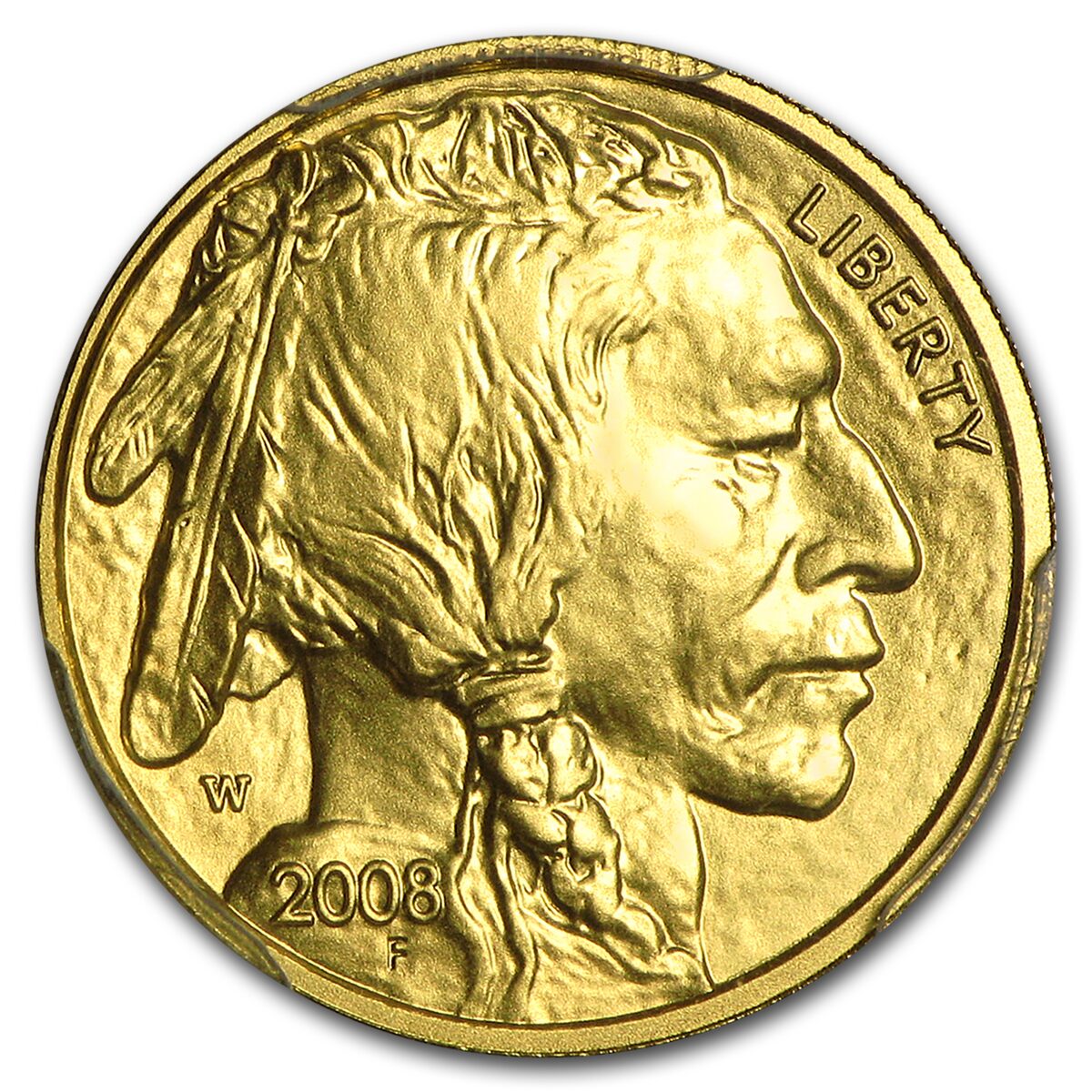 2008-W 1/10 oz Gold Buffalo SP/MS-70 PCGS