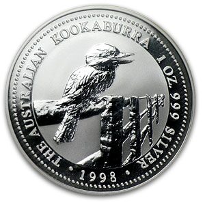 1998 Australia 1 oz Silver Kookaburra MS-69 NGC