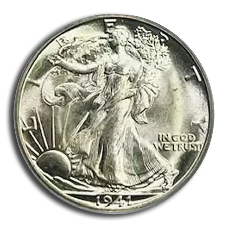 1941-D Walking Liberty Half Dollar MS-66 PCGS