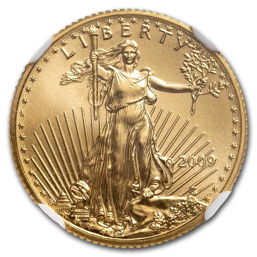 2009 1/10 oz American Gold Eagle MS-70 NGC (Early Releases)