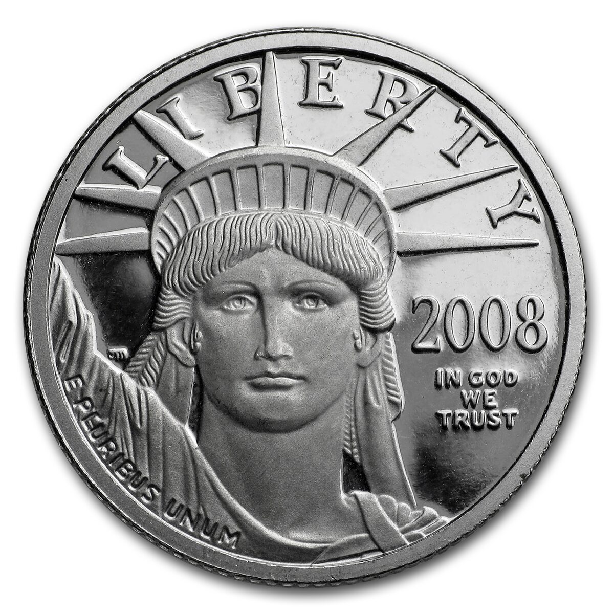 2008-W 1/4 oz Proof American Platinum Eagle (w/Box & COA)