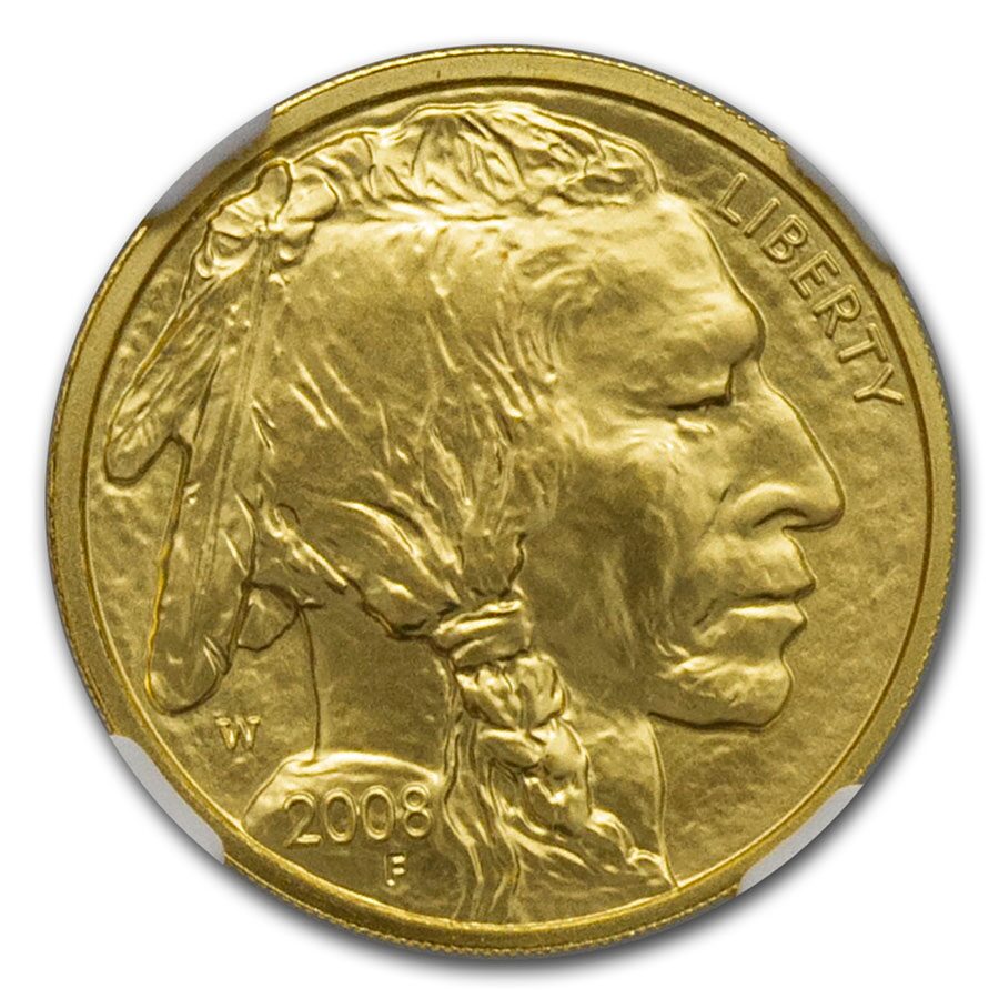 2008-W 1/4 oz Gold Buffalo MS-69 NGC