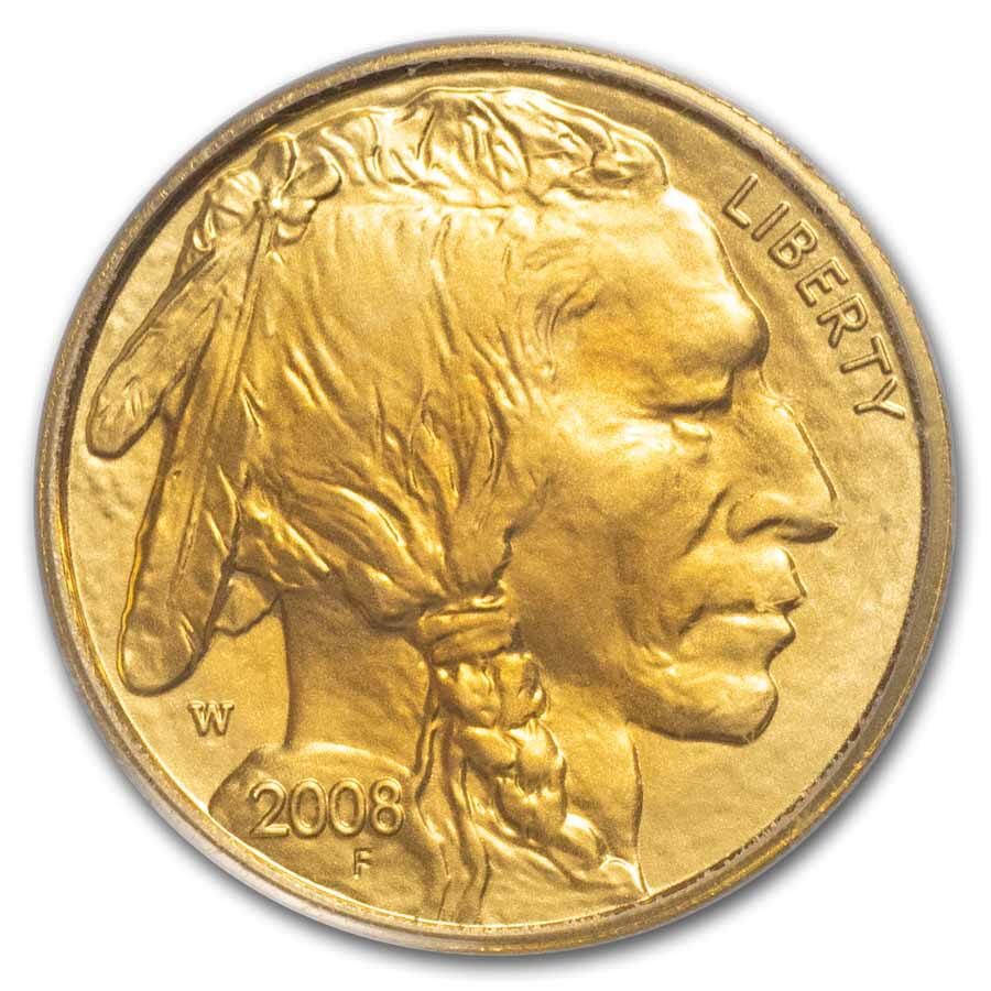 2008-W 1/10 oz Gold Buffalo MS-70 PCGS (FS)