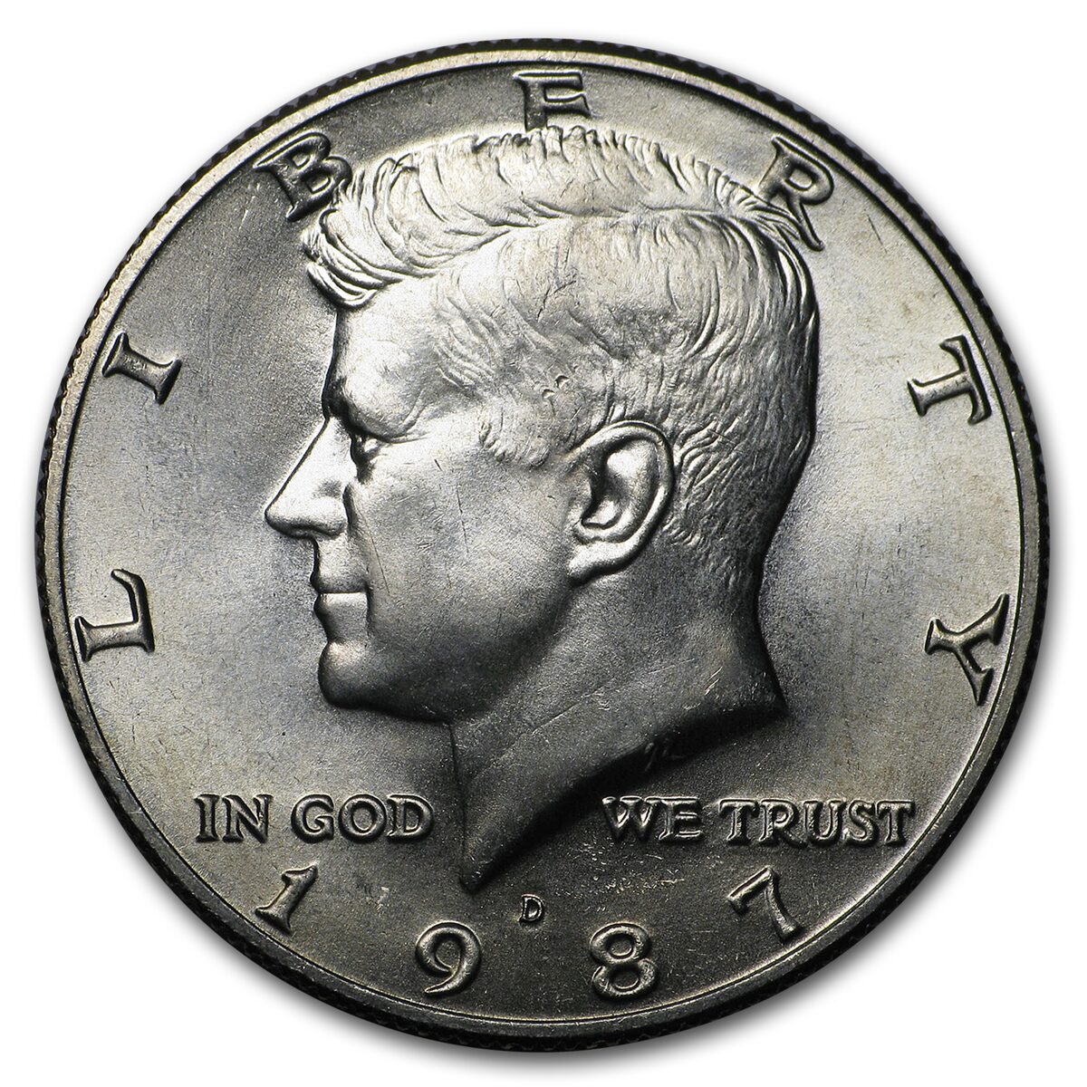 1987-D Kennedy Half Dollar BU