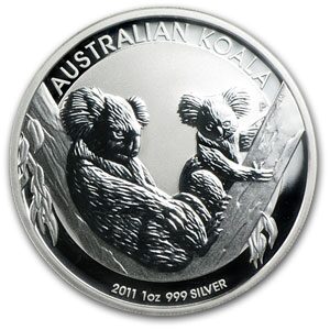 2011 Australia 1 oz Silver Koala SP-69 PCGS