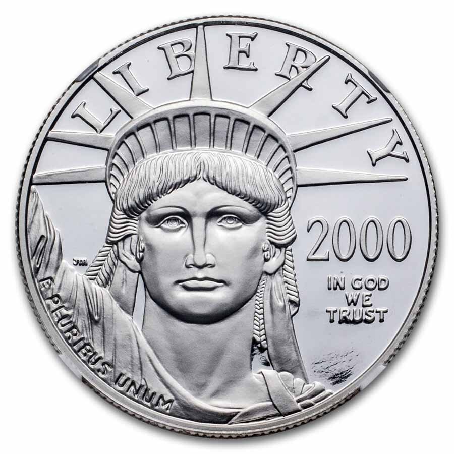 2000-W 1 oz Proof American Platinum Eagle PF-70 UCAM NGC