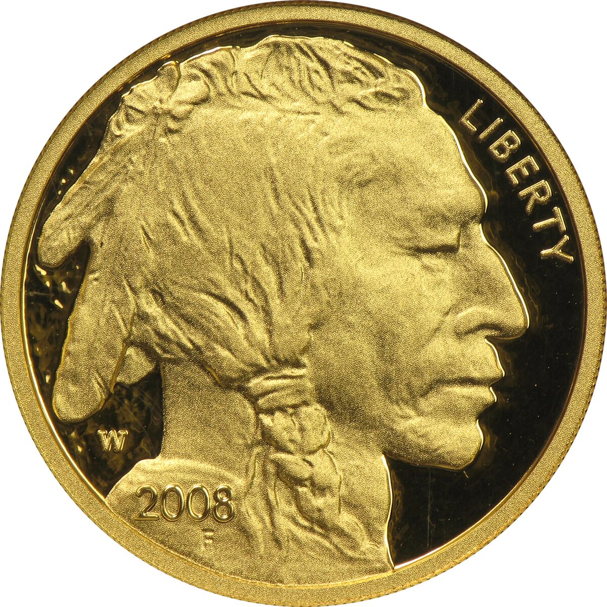 2008-W 1/4 oz Proof Gold Buffalo PR-70 PCGS