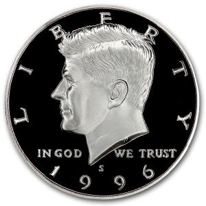 1996-S Kennedy Half Dollar Gem Proof