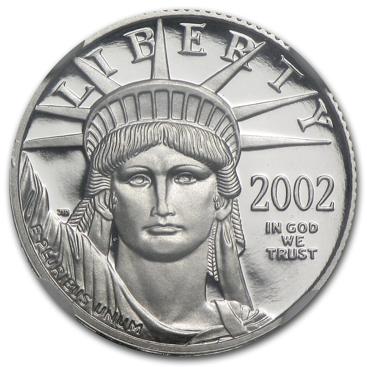 2002-W 1/10 oz Proof American Platinum Eagle PF-70 UCAM NGC