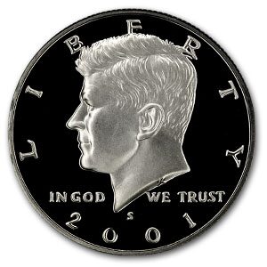 2001-S Kennedy Half Dollar Gem Proof