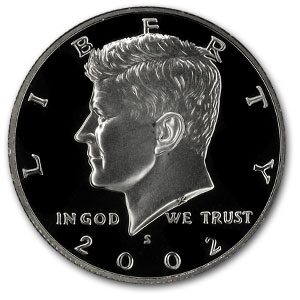 2002-S Kennedy Half Dollar Gem Proof