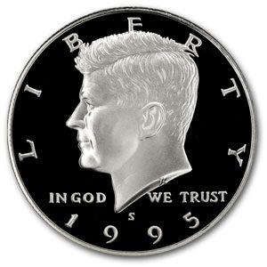 1995-S Silver Kennedy Half Dollar Gem Proof