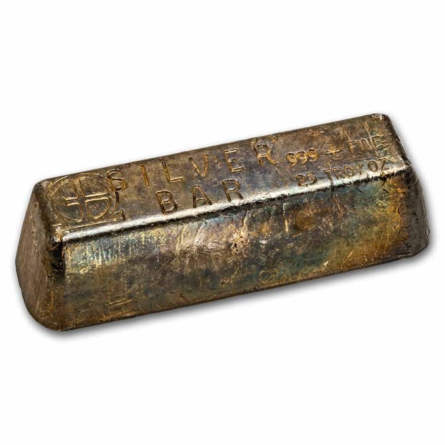 25 oz Silver Bar - Omega M & B Mining