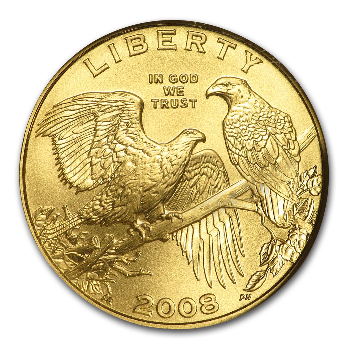 2008-W Gold $5 Commem Bald Eagle MS-70 NGC