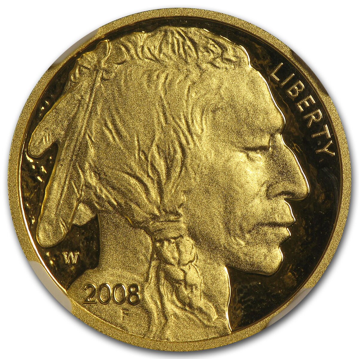 2008-W 1/4 oz Proof Gold Buffalo PF-70 NGC
