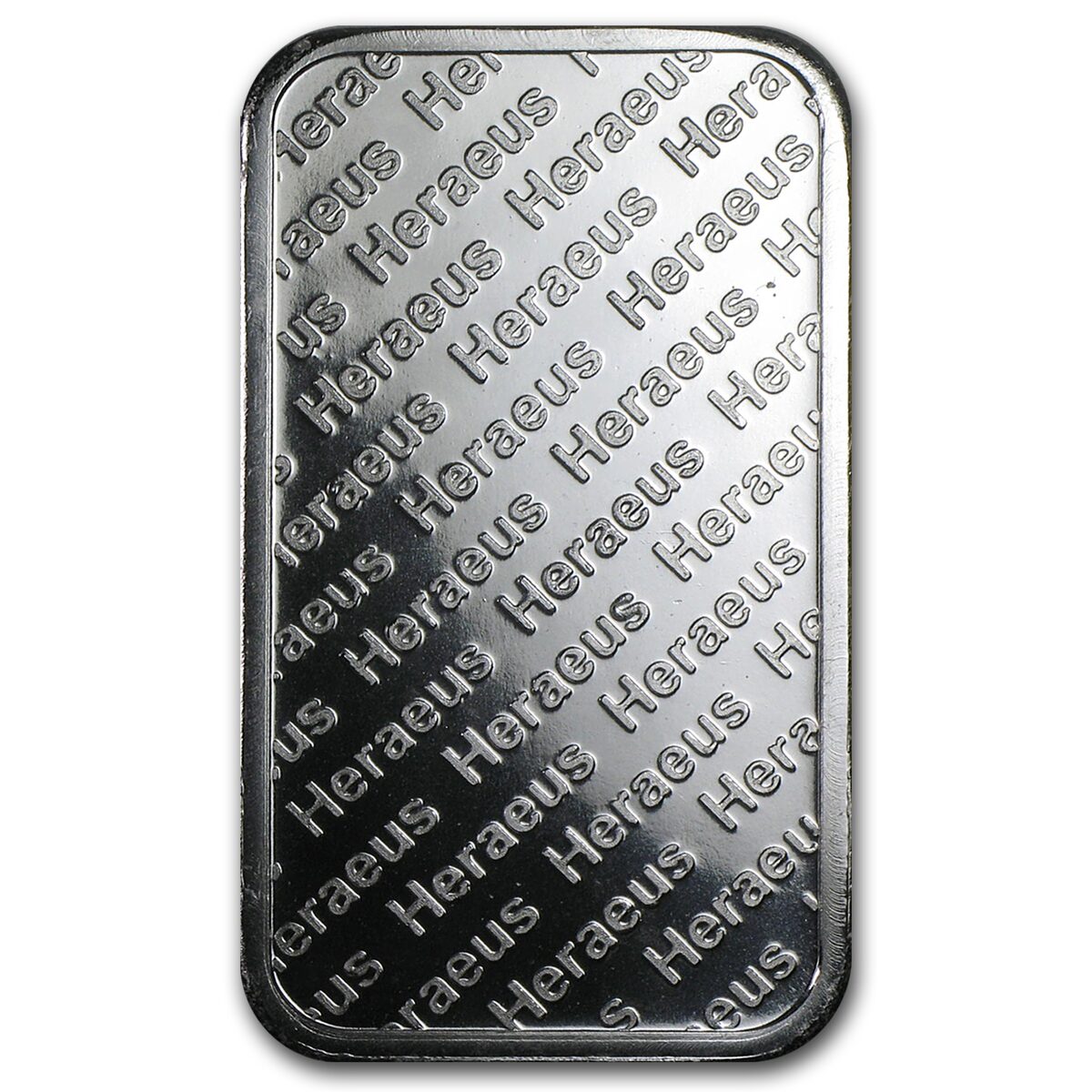 1 oz Silver Bar - Heraeus (Hanau, Germany, w/Flower)