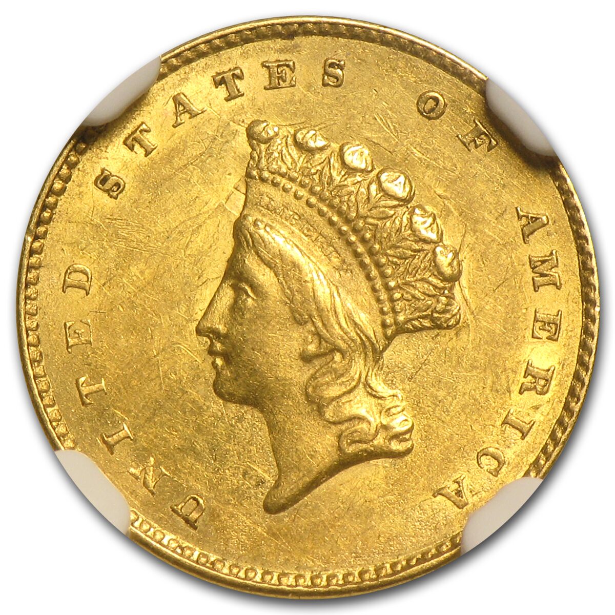 $1 Indian Head Gold Dollar Type 2 MS-61 NGC/PCGS