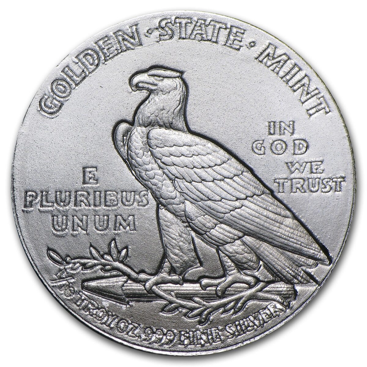1/10 oz Silver Round - Incuse Indian