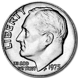 1975 Roosevelt Dime BU