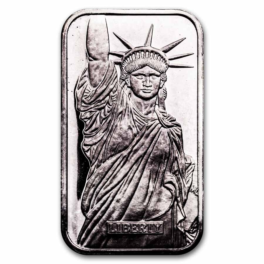 1 oz Silver Bar - Engelhard (Statue of Liberty, MTB)