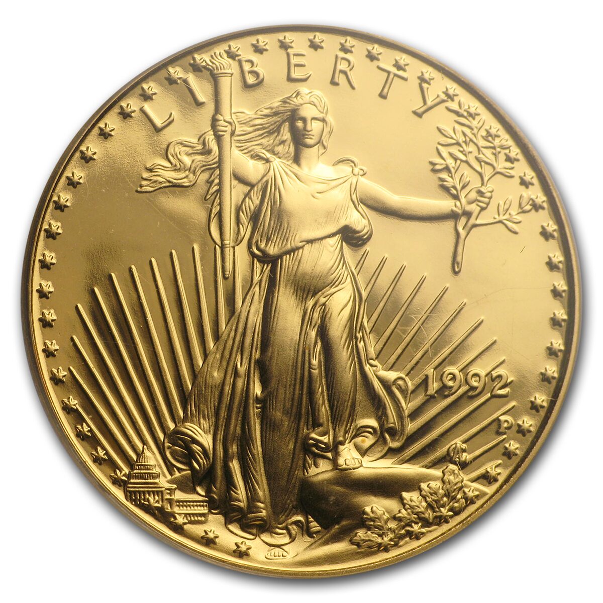 1992-P 1/2 oz Proof American Gold Eagle PR-70 PCGS