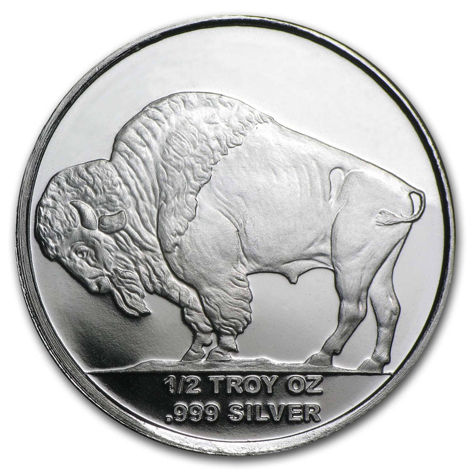 1/2 oz Silver Round - Buffalo