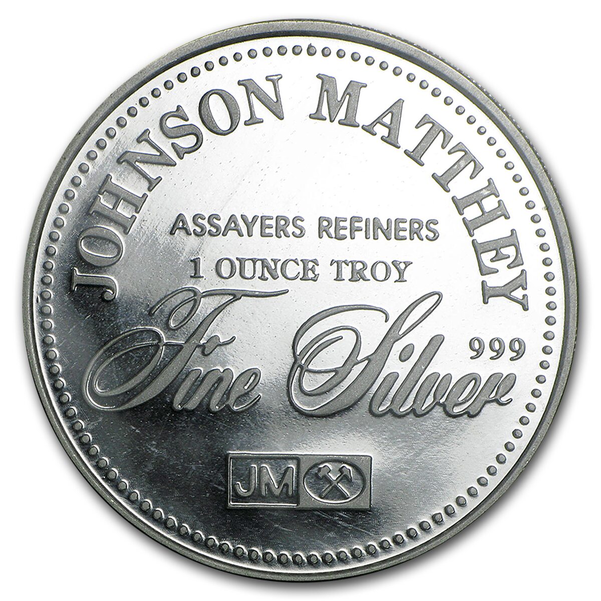 1 oz Silver Round - Johnson Matthey (1984, Alaska)