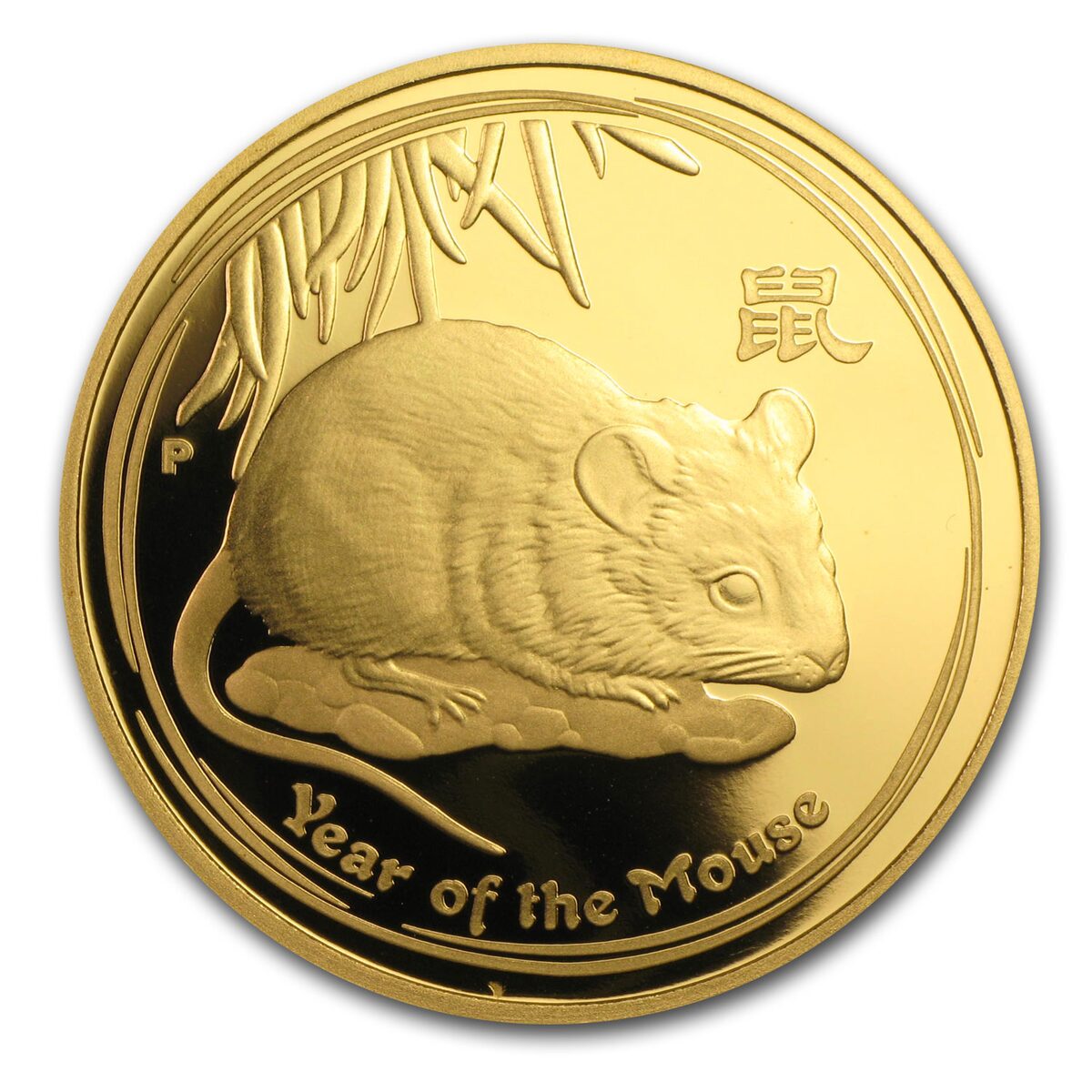 2008 Australia 1 oz Gold Lunar Mouse Proof (Series II)