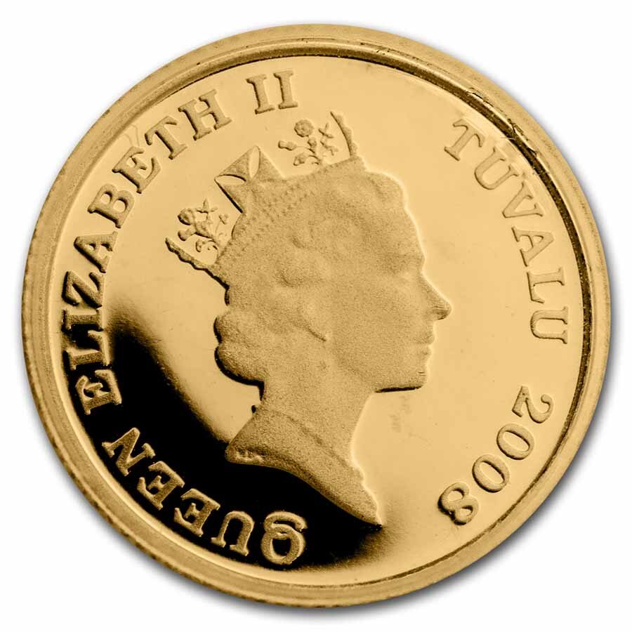 Tuvalu 1/25 oz Proof Gold 3 Dollars (Random Dates)